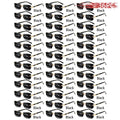 36PCS Rimless Sunglasses for Men and Women, Rectangle Gradient Lens, Metal Frame, Colored Lenses, Unisex Eyewear, Luxury Fashion