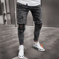 Jean Homme Skinny Pencil Taille Haute – Style Y2K Streetwear Vintage