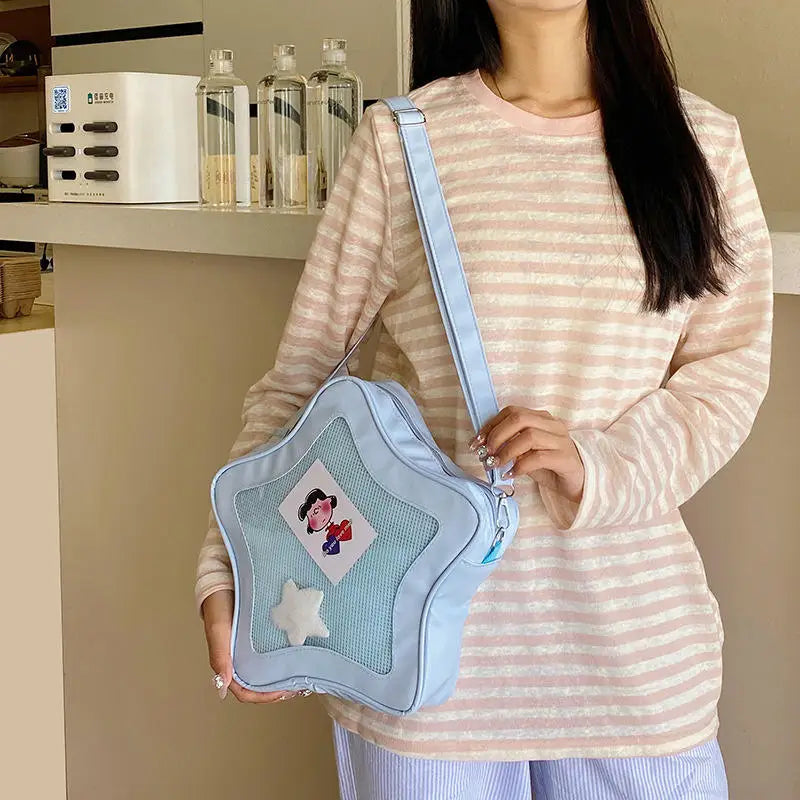 Sac Bandoulière Kawaii Ita Bag – Étoile Anime, Style Ulzzang, Fille 2025